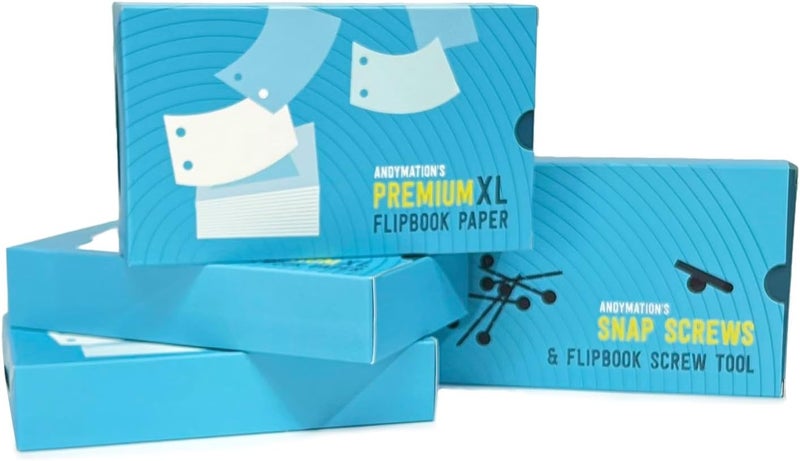 ANDYMATION XL Flipbook Paper Pack for Drawing and flipbook Making, Ideal for Large Scale Animation - Image 3